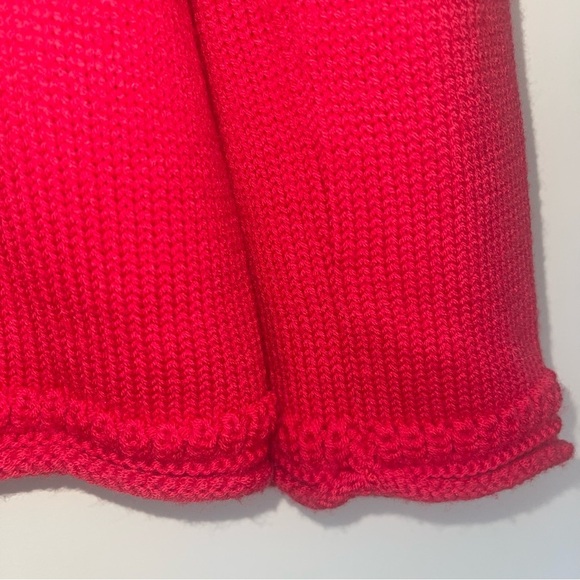 Tuckernuck Caldwell Roll Neck Sweater in Apple Red M 100% Wool Super Soft NEW! - Picture 5 of 7